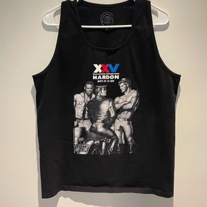 Tom of Finland (Palm Springs Leather Pride) tank top.